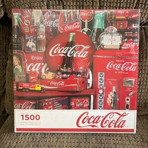 Coca-Cola Retro Collage Puzzle - Red and Green Accents